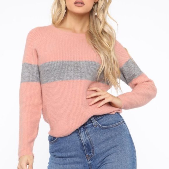 Fashion Nova Pauline Colorblock Sweater - Picture 1 of 7